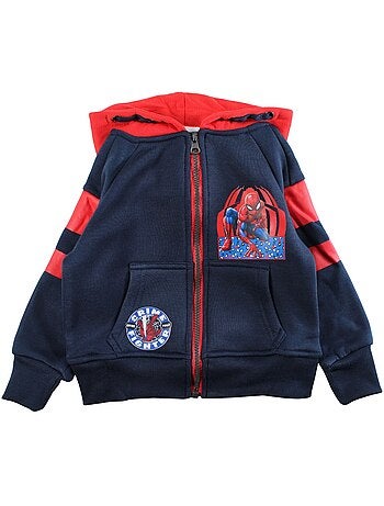 Marvel - Veste sweat à capuche garçon à imprimé