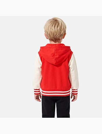 Marvel - veste teddy à capuche boutonnée imprimée, manches longues et détails brodés