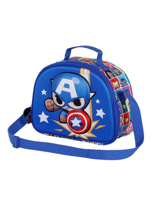 Marvel Captain America Punch Sac Repas 3D, Bleu - Kiabi Marvel Captain America Punch Sac Repas 3D, Bleu - Kiabi