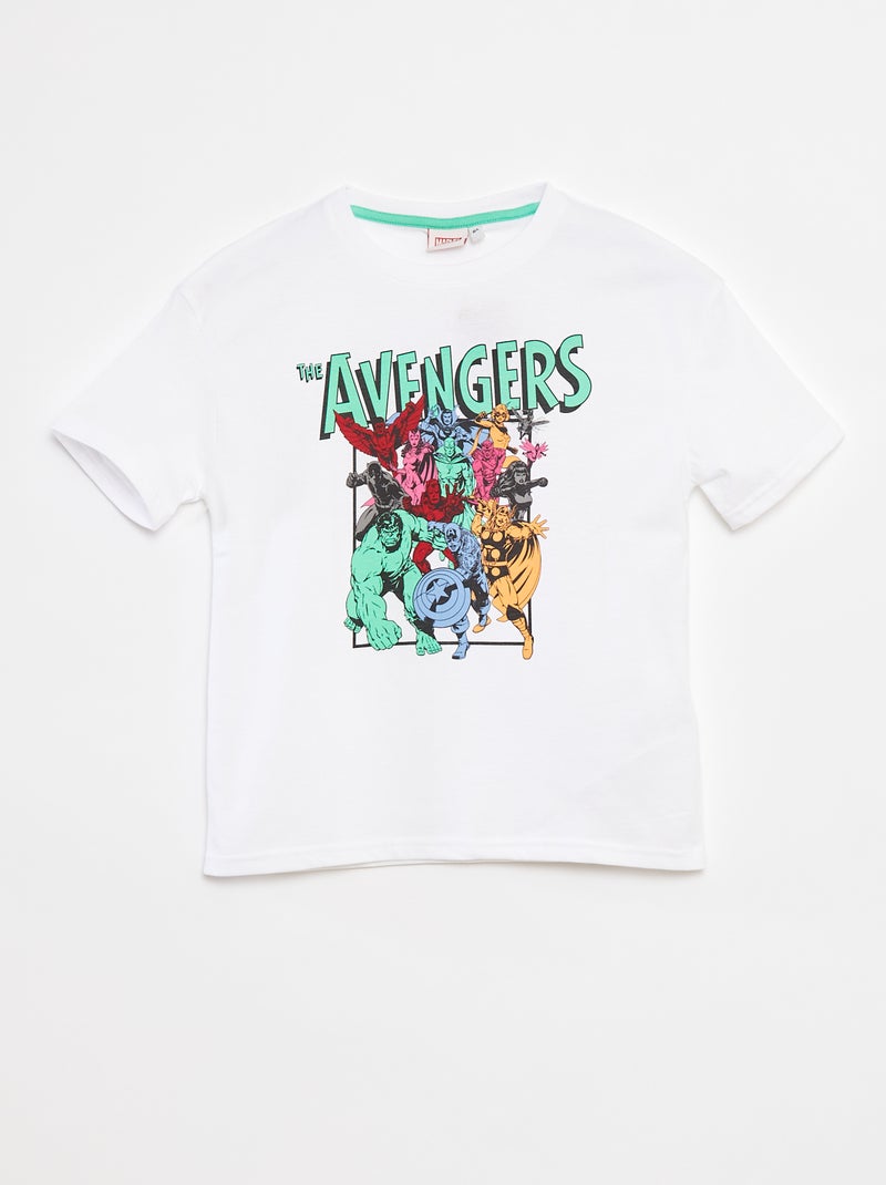 'Marvel'-T-shirt met korte mouw WIT - Kiabi