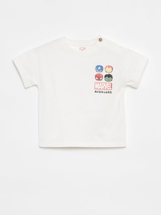 'Marvel'-T-shirt met korte mouw