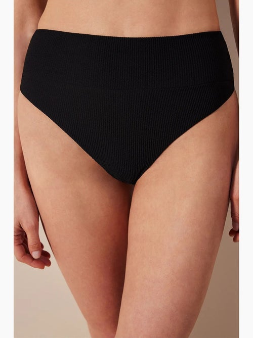 Mary bikinibroekje met hoge taille en structuur penti - Kiabi Mary bikinibroekje met hoge taille en structuur penti - Kiabi
