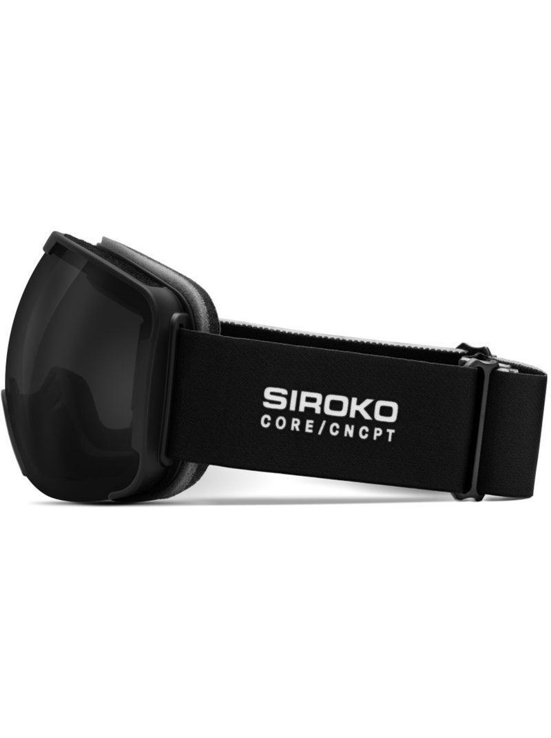 Masque de ski et snowboard sports d'hiver homme et femme g-core kitzbühel Noir - Kiabi