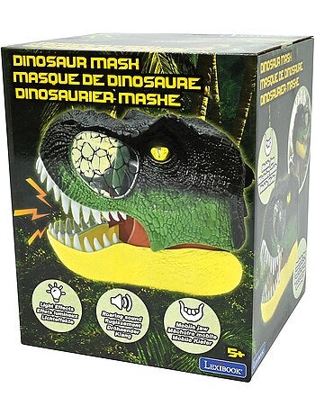 Masque dinosaure réaliste avec effets de sons et lumières