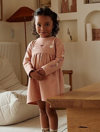Matcha fleece kinderjurk