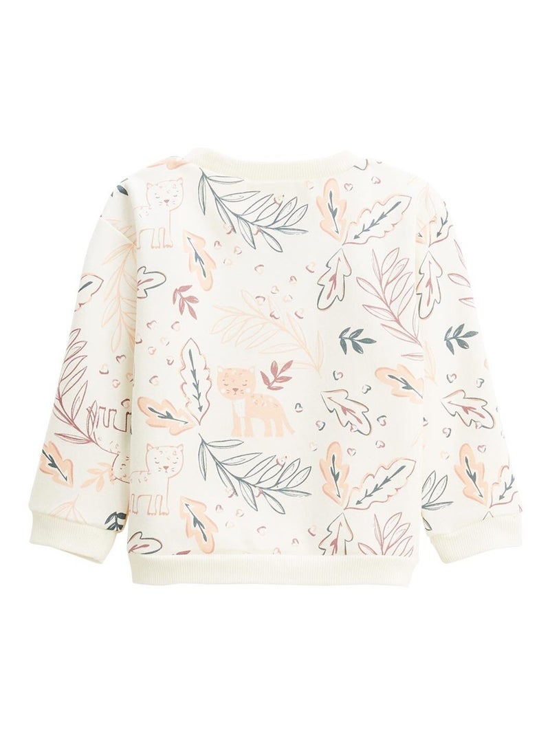 Matcha fleece sweater en broek set voor kinderen Roze - Kiabi