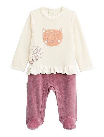 Matcha fluwelen babypyjama