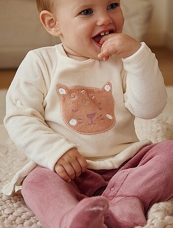 Matcha fluwelen babypyjama