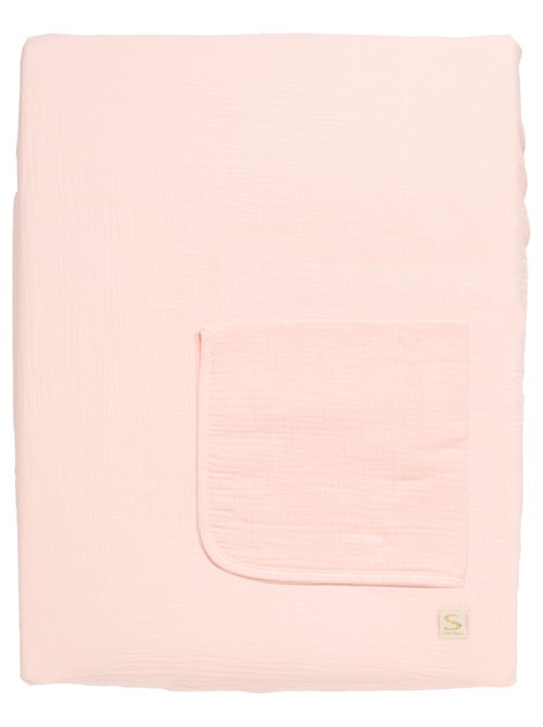 Matelas à langer avec sa housse en double gaze de coton et sa serviette - sauthon - Kiabi Matelas à langer avec sa housse en double gaze de coton et sa serviette - sauthon - Kiabi