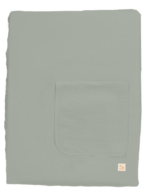 Matelas à langer avec sa housse en double gaze de coton et sa serviette - sauthon - Kiabi Matelas à langer avec sa housse en double gaze de coton et sa serviette - sauthon - Kiabi