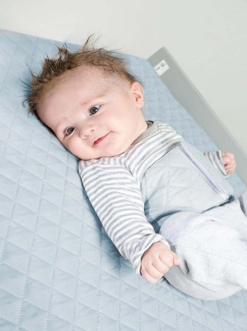 Matelas à langer déperlant avec ceinture de maintien 'roba Style' Bleu clair - Kiabi