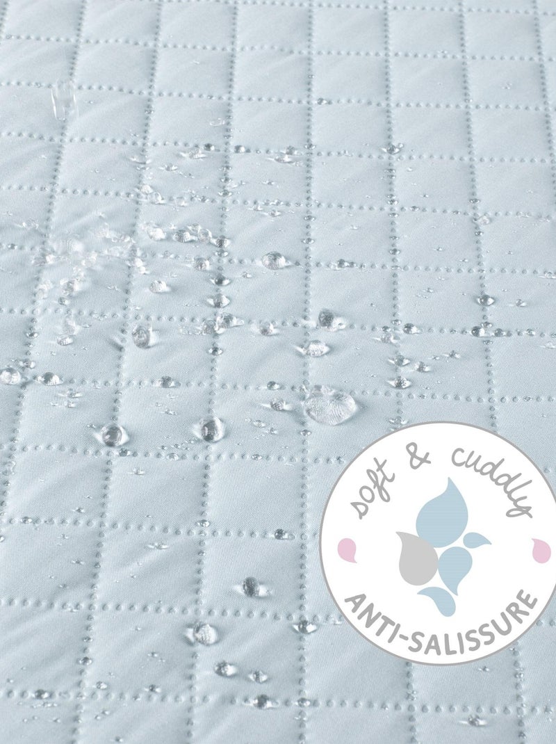 Matelas à langer déperlant avec ceinture de maintien 'roba Style' Bleu clair - Kiabi