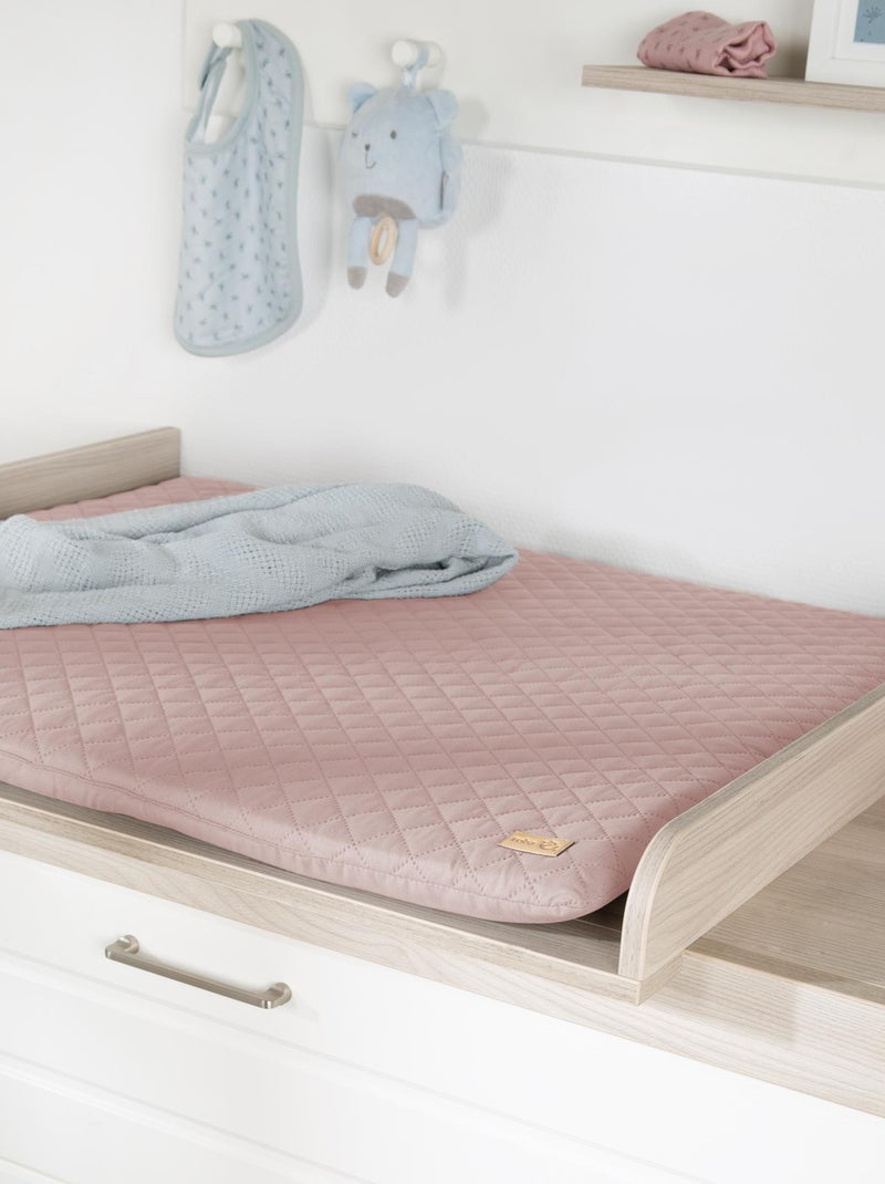 Matelas à langer déperlant matelassé 'roba Style' Rose - Kiabi