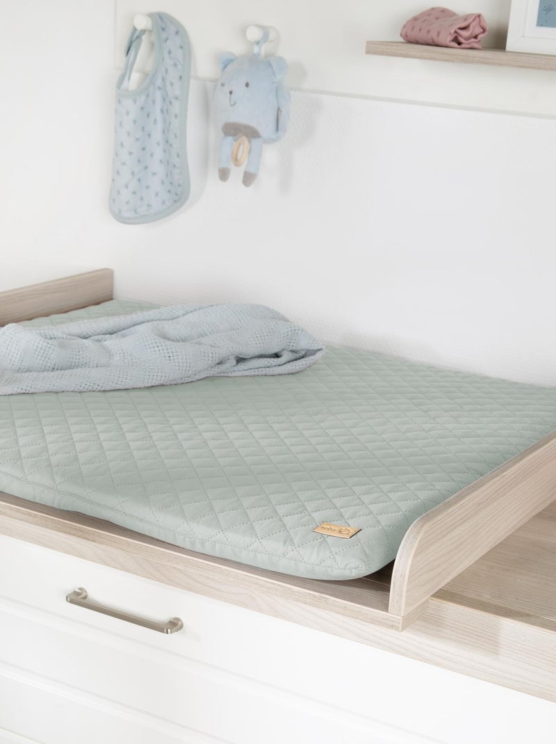Matelas à langer déperlant matelassé 'roba Style' Vert - Kiabi