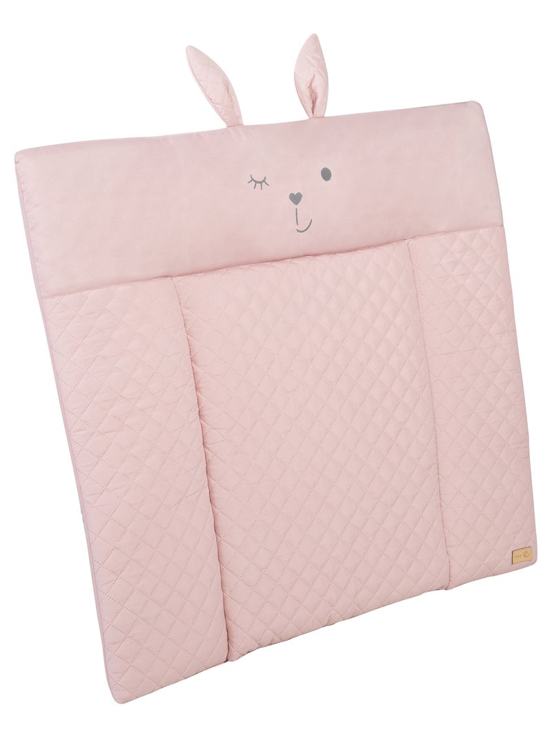 Matelas à langer déperlant tête lapin 'roba style' ROBA Rose pastel - Kiabi