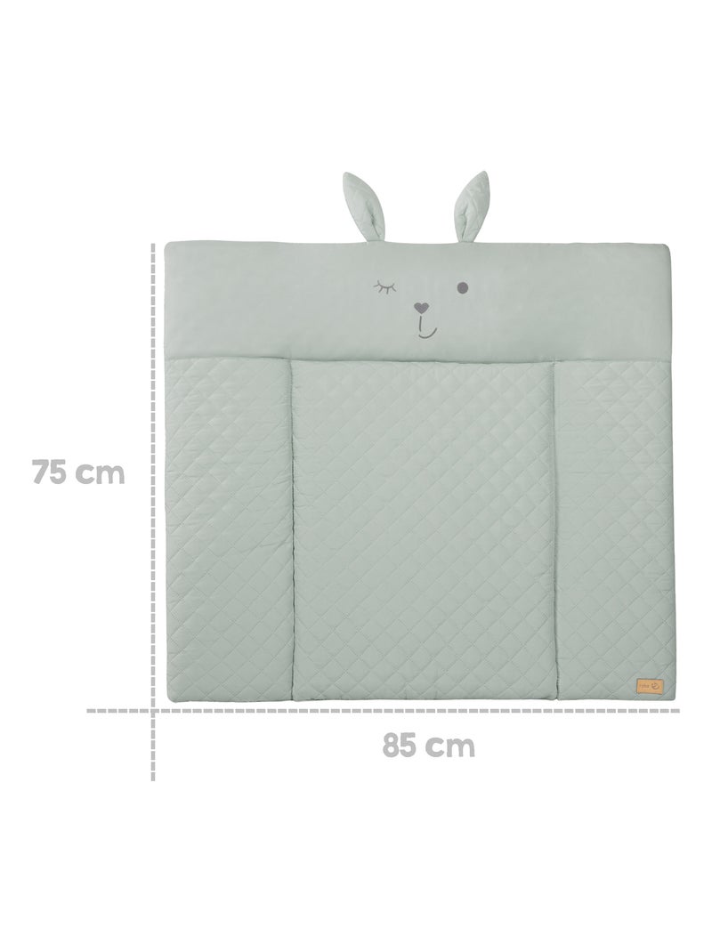Matelas à langer déperlant tête lapin 'roba style' ROBA Vert d'eau - Kiabi
