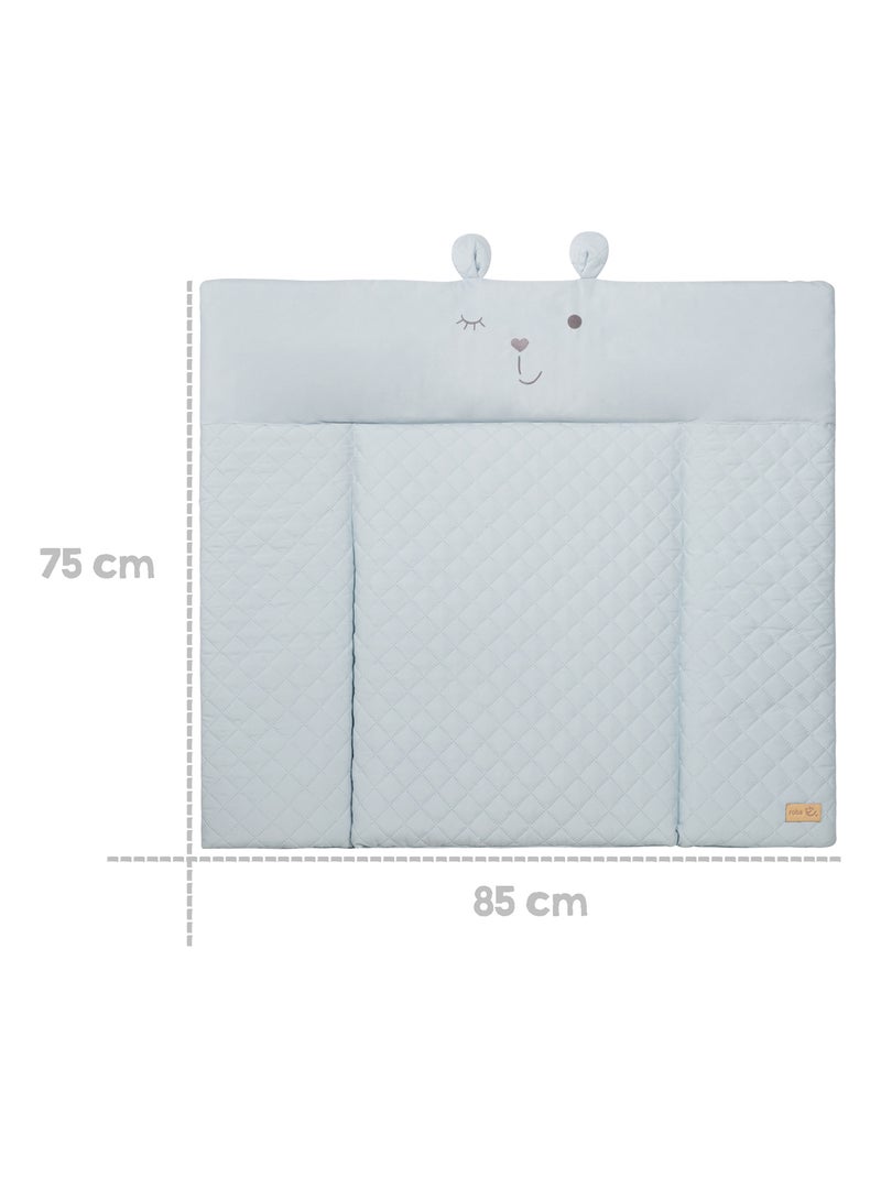 Matelas à langer déperlant tête ourson 'roba style' ROBA Bleu clair - Kiabi