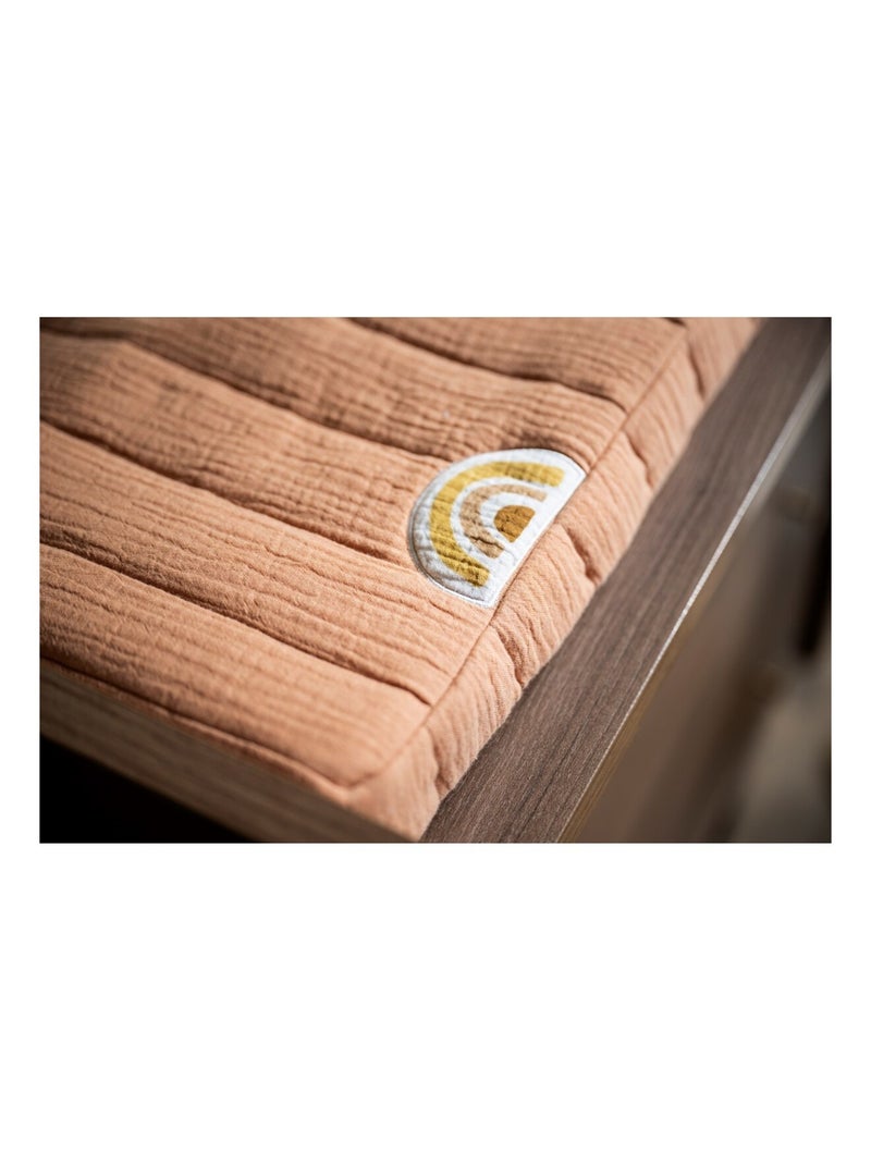 Matelas à langer et serviette coton - sauthon Orange - Kiabi