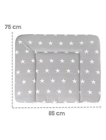 Matelas à langer imperméable imprimé étoile 85 x 75 cm 'Little Stars' ROBA