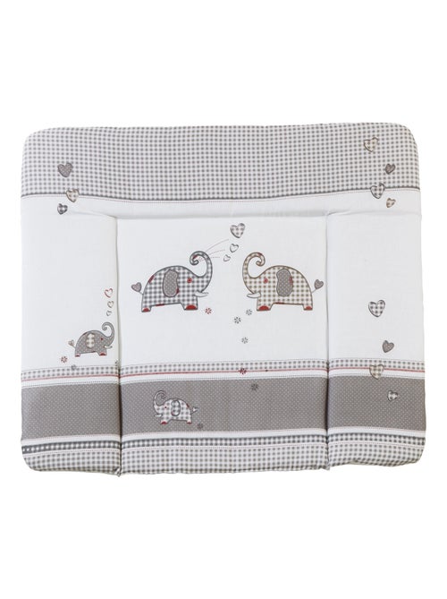 Matelas à langer imprimé éléphant 85 x 75 cm 'Jumbotwins' ROBA - Kiabi Matelas à langer imprimé éléphant 85 x 75 cm 'Jumbotwins' ROBA - Kiabi