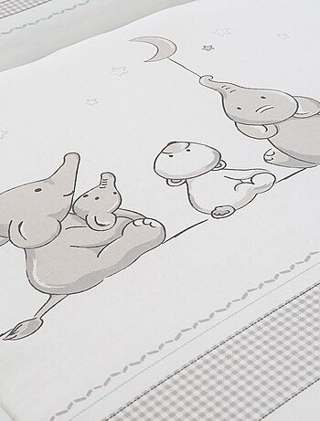 Matelas à langer imprimé éléphant 85 x 75 cm 'Sternenzauber' ROBA