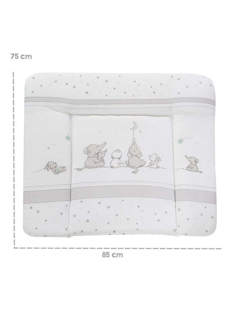 Matelas à langer imprimé éléphant 85 x 75 cm 'Sternenzauber' ROBA Blanc - Kiabi