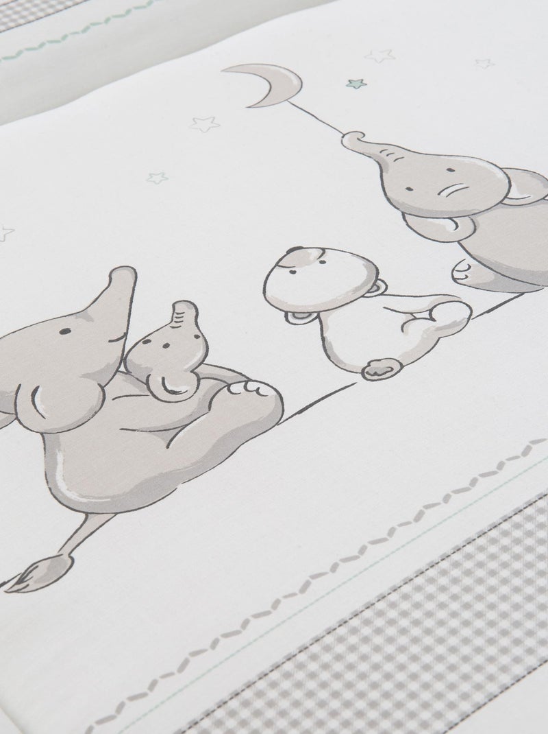 Matelas à langer imprimé éléphant 85 x 75 cm 'Sternenzauber' ROBA Blanc - Kiabi