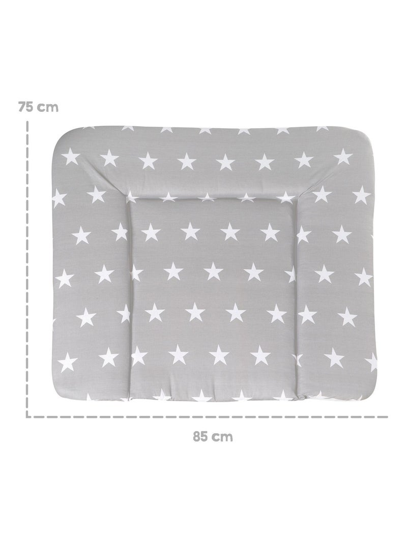 Matelas à langer imprimé étoile 85 x 75 cm 'Little Stars' ROBA Gris - Kiabi