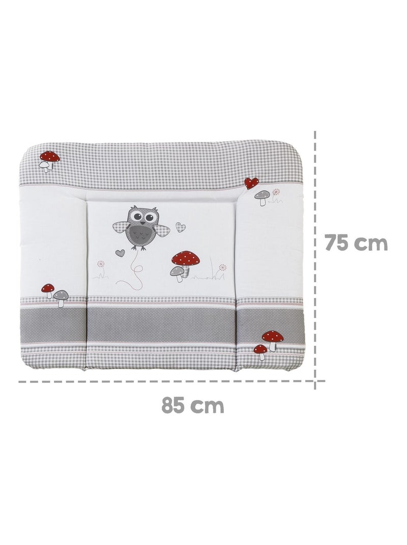 Matelas à langer imprimé hibou 85 x 75 cm 'Adam & Eule' ROBA Multicolore - Kiabi