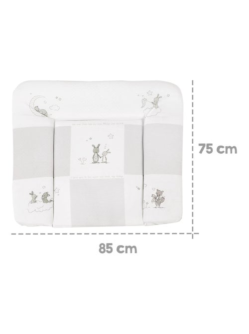 Matelas à langer imprimé lapin 85 x 75 cm 'Fox & Bunny' ROBA - Kiabi Matelas à langer imprimé lapin 85 x 75 cm 'Fox & Bunny' ROBA - Kiabi