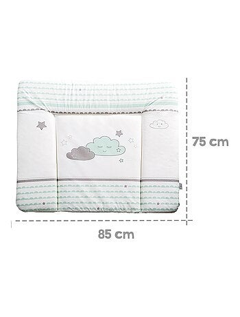 Matelas à langer imprimé nuage 85 x 75 cm 'Happy Cloud' ROBA