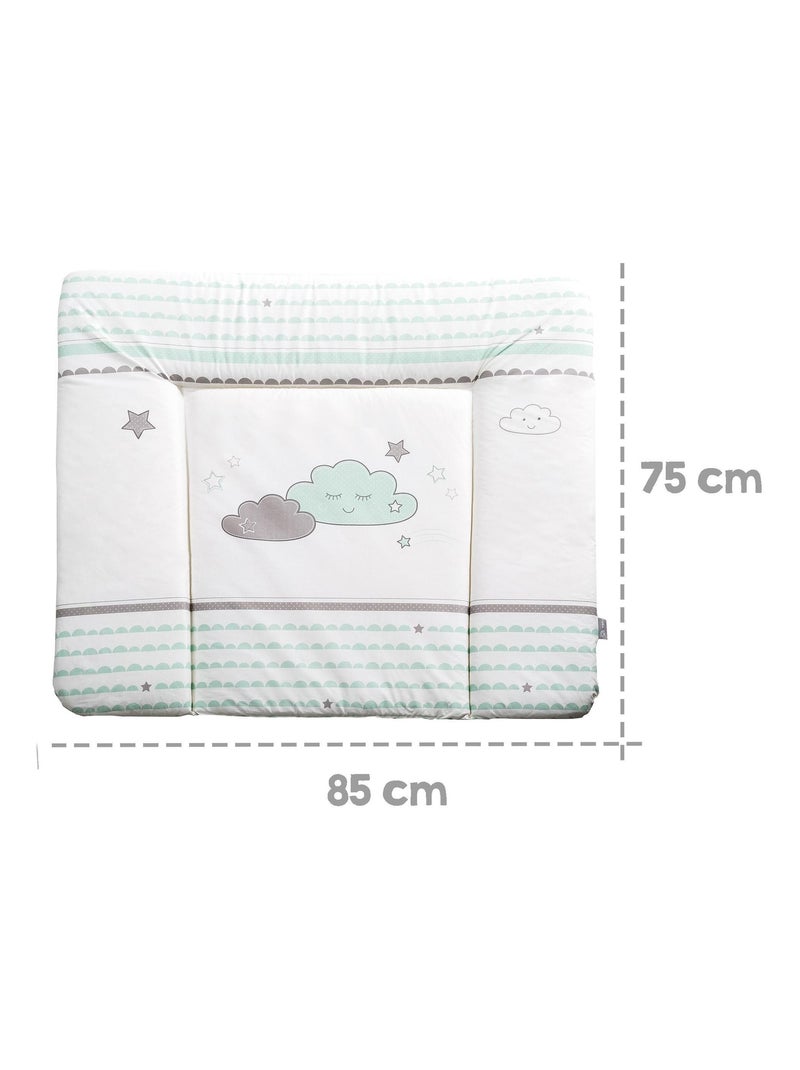 Matelas à langer imprimé nuage 85 x 75 cm 'Happy Cloud' ROBA Blanc - Kiabi