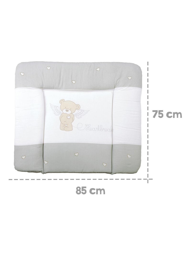 Matelas à langer imprimé ourson 85 x 75 cm 'Heartbreaker' ROBA Blanc - Kiabi