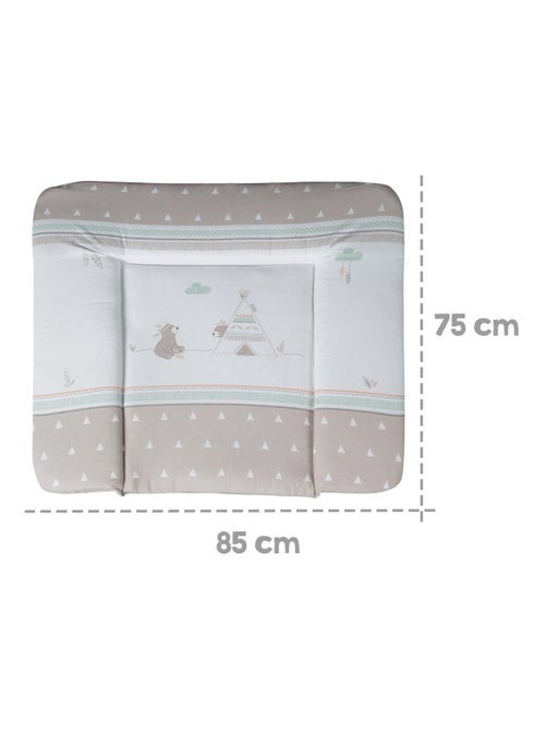 Matelas à langer imprimé ourson 85 x 75 cm 'Indibaer' ROBA - Kiabi Matelas à langer imprimé ourson 85 x 75 cm 'Indibaer' ROBA - Kiabi