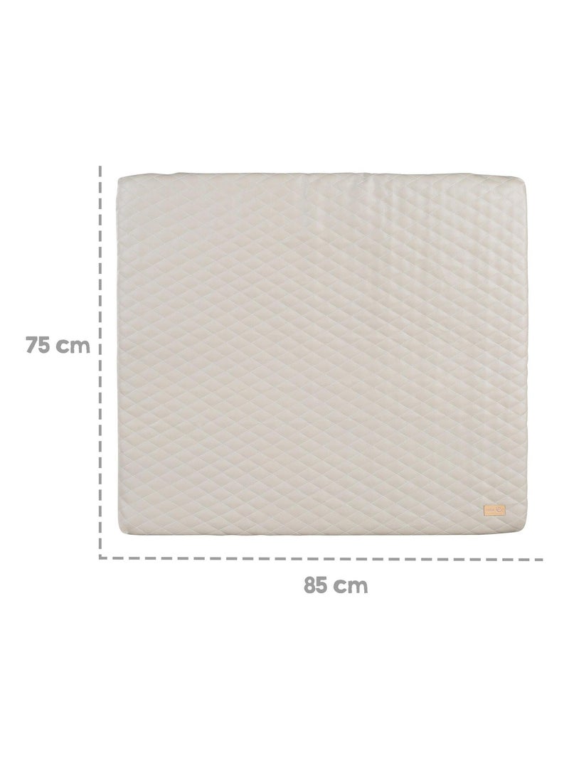 Matelas à langer matelassé déperlant en cuir PU 'Luxe' ROBA Grège - Kiabi