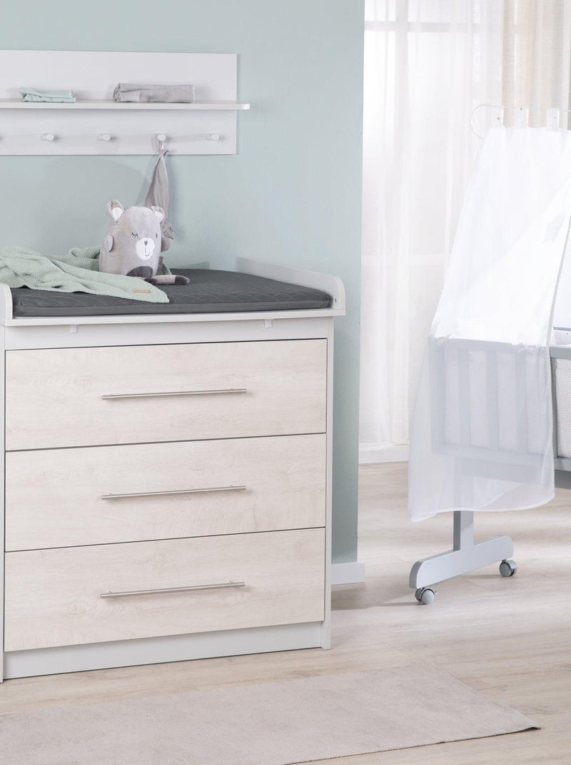 Matelas à langer matelassé déperlant en cuir PU 'Luxe' ROBA gris anthracite - Kiabi