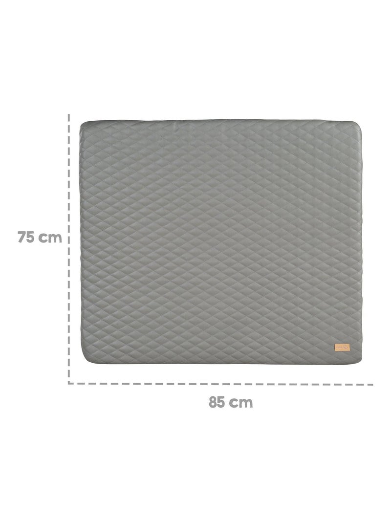 Matelas à langer matelassé déperlant en cuir PU 'Luxe' ROBA Gris - Kiabi