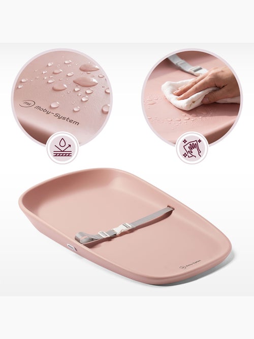 Matelas à langer plan souple imperméable ceinture de sécurité moby-system - Kiabi Matelas à langer plan souple imperméable ceinture de sécurité moby-system - Kiabi