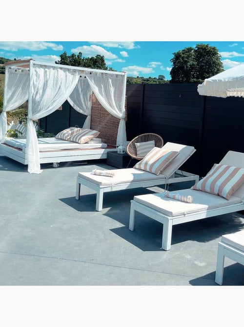 Matelas bain de soleil extérieur imperméable minorque - Kiabi