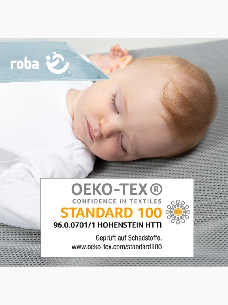 Matelas bébé climatisé et déhoussable 'Safe Asleep®' Air Balance Premiummesh - ROBA Gris - Kiabi