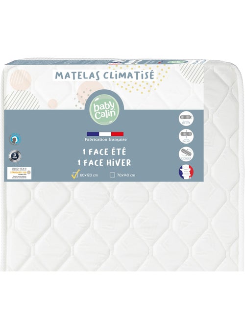 Matelas bébé Climatisé Ete / Hiver - Kiabi Matelas bébé Climatisé Ete / Hiver - Kiabi