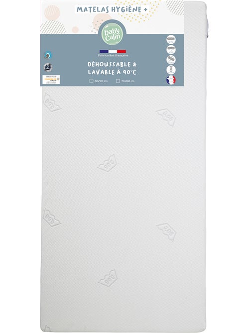Matelas bébé Hygiène Plus déhoussable - Kiabi Matelas bébé Hygiène Plus déhoussable - Kiabi