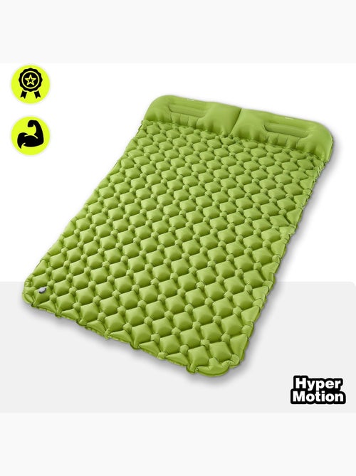 Matelas de Camp Gonflable Ultraléger de Randonnée Campmat 2 Places - Oreillers Intégrés 190x120 - Kiabi Matelas de Camp Gonflable Ultraléger de Randonnée Campmat 2 Places - Oreillers Intégrés 190x120 - Kiabi