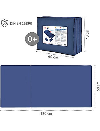 Matelas de voyage pliable et déhoussable + sac de transport ROBA