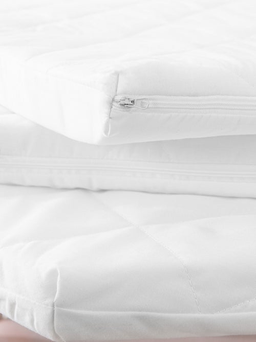 Matelas parc bébé carré avec housse piquée amovible ROBA - Kiabi Matelas parc bébé carré avec housse piquée amovible ROBA - Kiabi