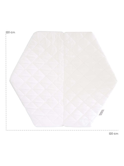 Matelas parc bébé hexagonal avec housse piquée amovible ROBA - Kiabi