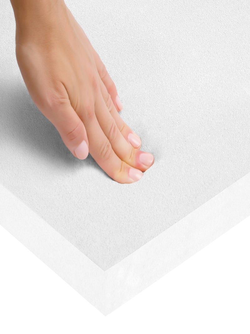 Matelas parc bébé rectangulaire avec housse piquée amovible ROBA Blanc - Kiabi