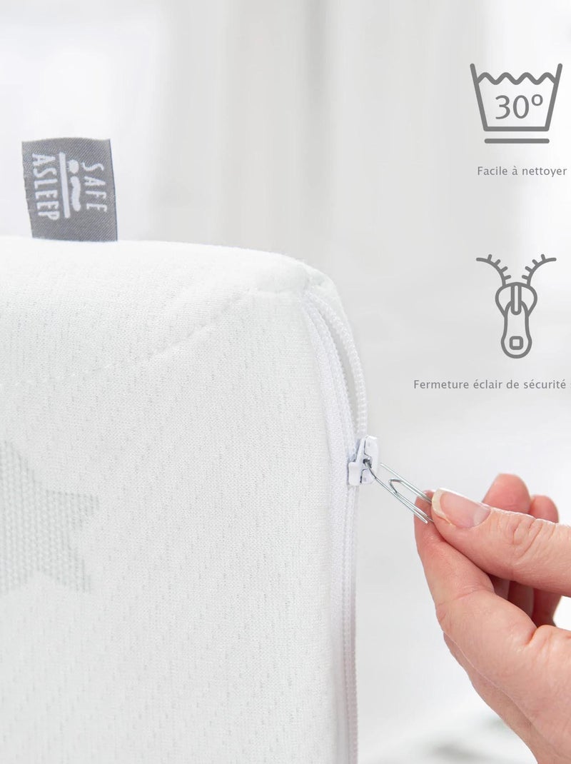 Matelas pour parc bébé rectangulaire déhoussable 'Safe Asleep® ROBA Blanc - Kiabi