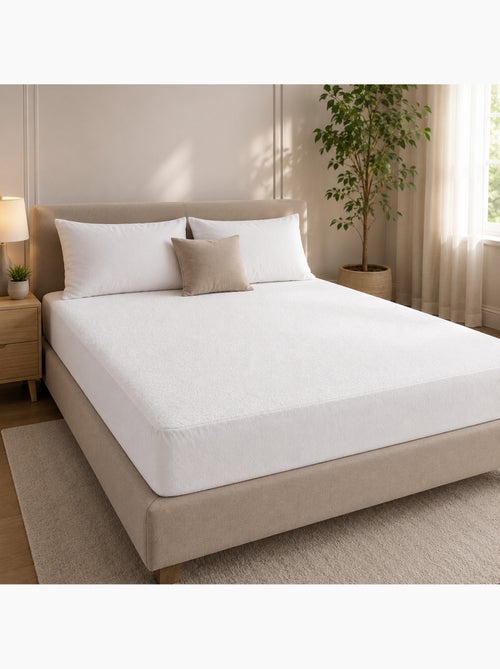 Matrasbeschermer molton 160 x 200 cm – zachtheid & dagelijkse bescherming - Kiabi Matrasbeschermer molton 160 x 200 cm – zachtheid & dagelijkse bescherming - Kiabi