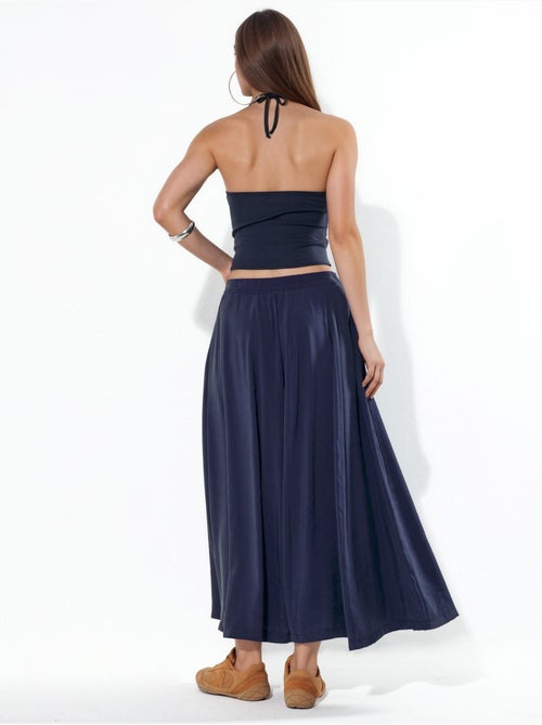 Maxi a-lijnrok met hoge taille busem - Kiabi